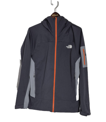 #ad The North Face Jacket Mens L Gray Tek Approach Windwall Hooded Windbreaker $49.99