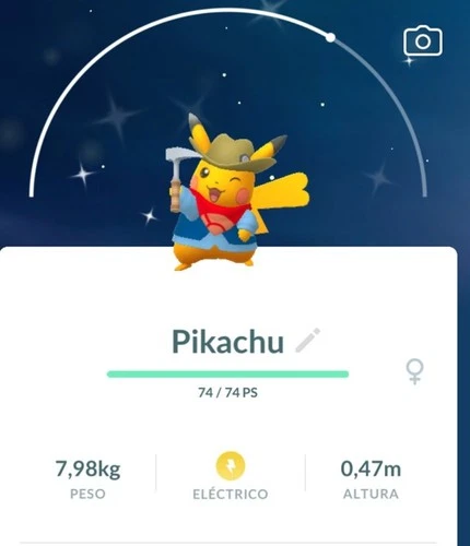 Pokémon Go-Shiny Pikachu -Excavator-FEMALE -TRADE-Trade Registered!