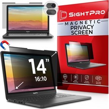 Magnetic Laptop Privacy Screen 14 Inch 16:10 - Patented Removable L... Fast Ship