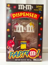 Vintage 1991 M&M  Gumball Style Candy Dispenser In Original Box