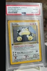 gengar/snorlax psa 8's holo first edition jungle/fossil