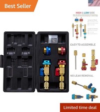 Automotive AC Valve Core Tool Set with Complete Components for R134A/R1234YF