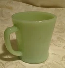 Vintage Fire King Oven Ware Jade Jadeite Green Glass Mug D Handle Cup USA
