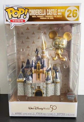 Funko Pop! Disney 50th Anniversary Cinderella Castle w/Gold Mickey Mouse #26