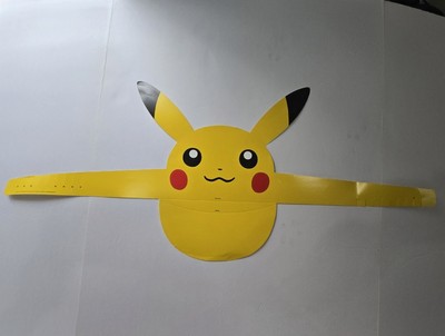 Pokemon Go Fest Pikachu Event Visor Hat Paper Nintendo Promo Exclusive