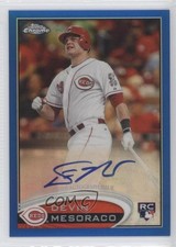 2012 Topps Chrome Rookie Blue Refractor 117/199 Devin Mesoraco #172 Auto 3v0
