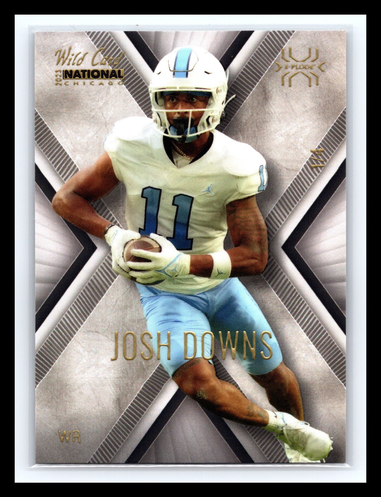 Josh Downs Wild Card National Matte White X-Plode #XPN27 Base