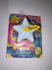 Onyx Bathhouse Kids Spinning Star Bath Bomb Cotton Candy Scented 2.5 oz