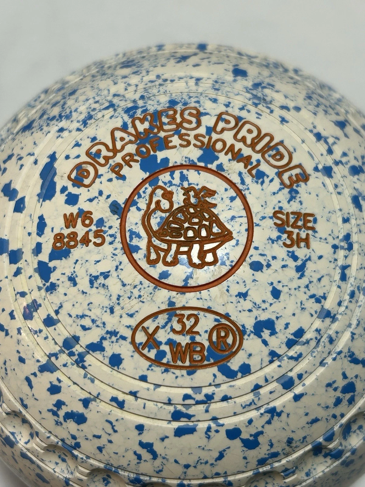 Drakes Pride Lawn Bowls Blue Speckled Size 3H