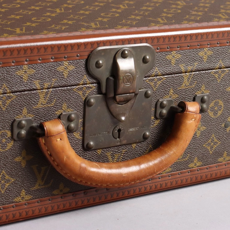 Valigia Vintage Louis Vuitton Bisten 60 Tela Monogram Francia Anni 70 - Immagine 2 di 4