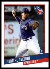 2021 Abiatal Avelino Choice Minor League Rookie Card Cubs Iowa Cubs
