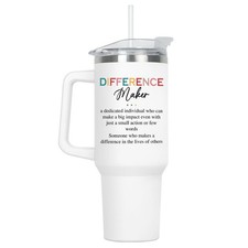 Thank You Gifts for Women - Difference Maker 40 oz Stainless Steel Insulated ...