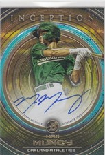 2022 Bowman Inception Max Muncy Athletics Gold Foil Auto #PA-MM /50 ZA