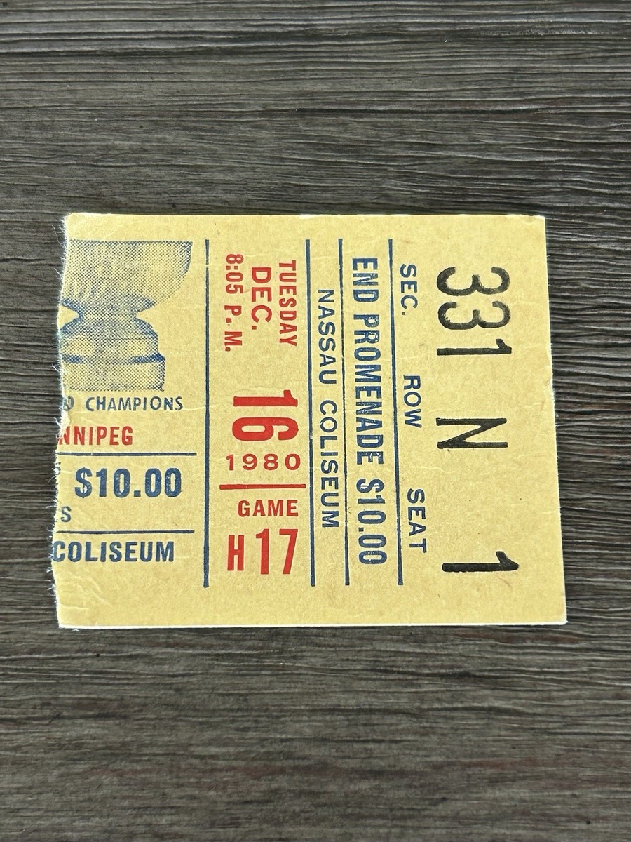 12/16/1980 WINNIPEG JETS Winless In 28 Games NHL RECORD Vs NYI