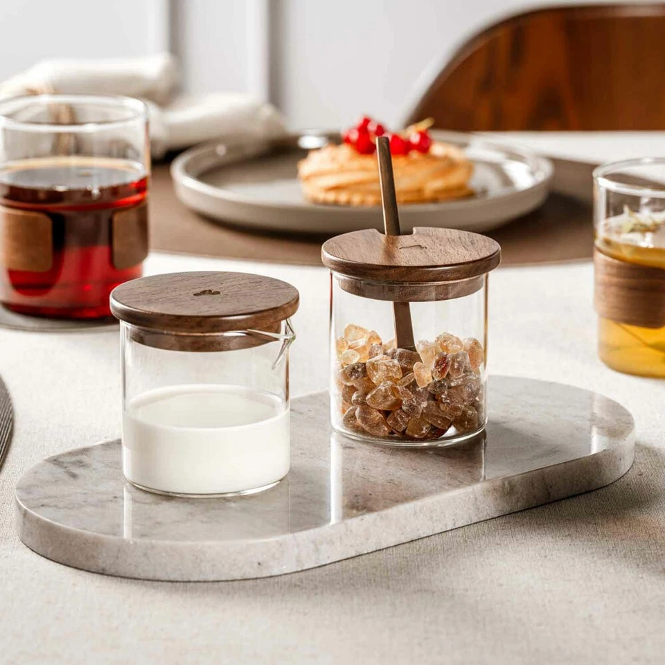 Leonardo Milch und Zucker Set NOVO 4-tlg. mit Deckel Milchkännchen Zuckerdose - Bild 2 von 4