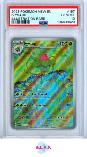 IVYSAUR POKEMON 167/165 2023 POKEMON 151 HOLO ENGLISH PSA 10