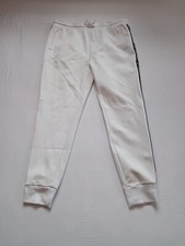 Guess Jogger Pant Men's M White Skinny Leg Drawstring Logo Tape X1YQ08R5DJ4 N127