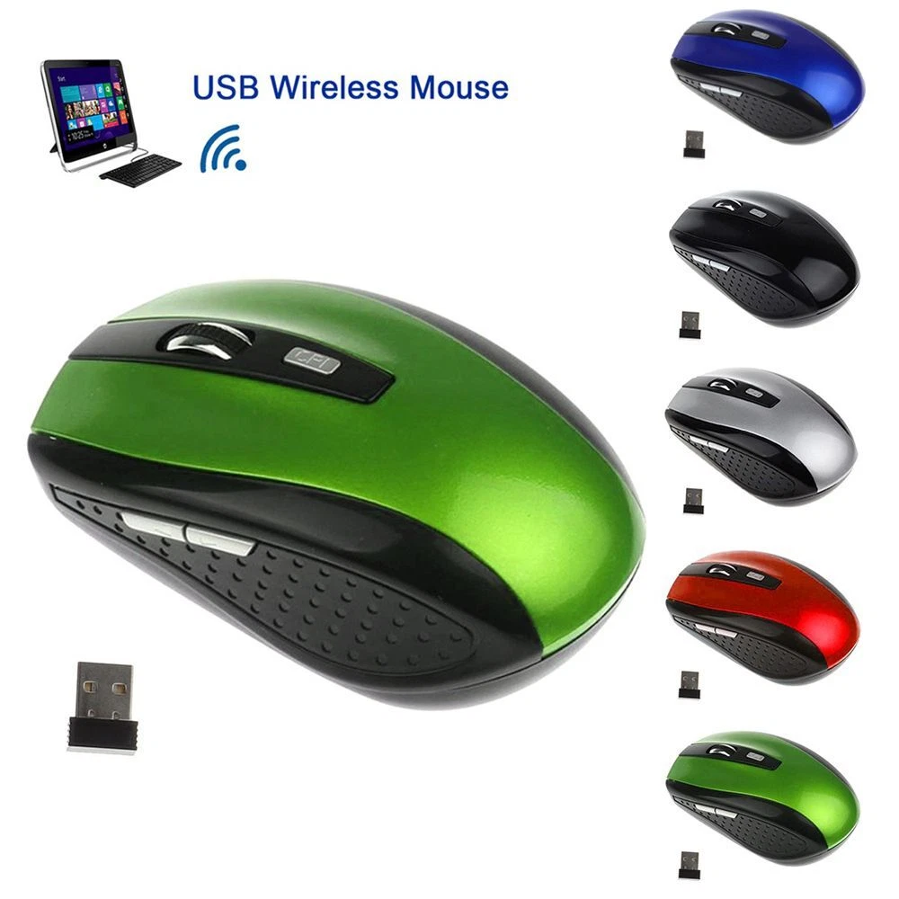 Portable Mini 2.4GHz Wireless Mouse Gaming Mice USB Receiver For