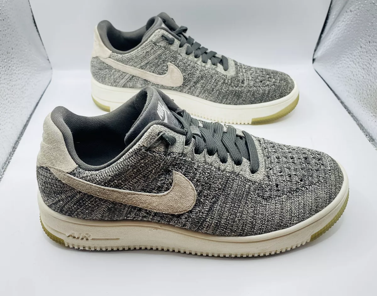 Nike Air Force AF1 Flyknit Low Midnight Fog Silt Women Sz 7.5 (820256-008) | eBay