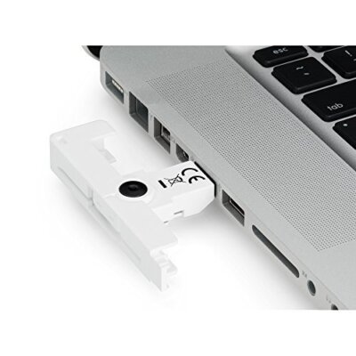 SCM SCR3500 SmartFold USB Memory Card Reader Security Device White