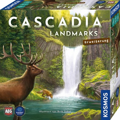 KOSMOS Cascadia - Landmarks Erweiterung Ergänzung zum Spiel des Jahres 2022