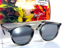 NEW Maui Jim SUNNY DAYS Grey Horn POLARIZED Grey GLASS Lens Sunglass 529-14H