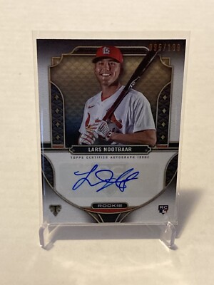 99枚限定】 Lars Nootbaar Topps Triple Threads RC Auto Patch RPA 
