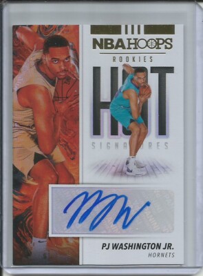 PJ WASHINGTON JR 2019-20 PANINI HOOPS HOT SIGNATURES ROOKIE 