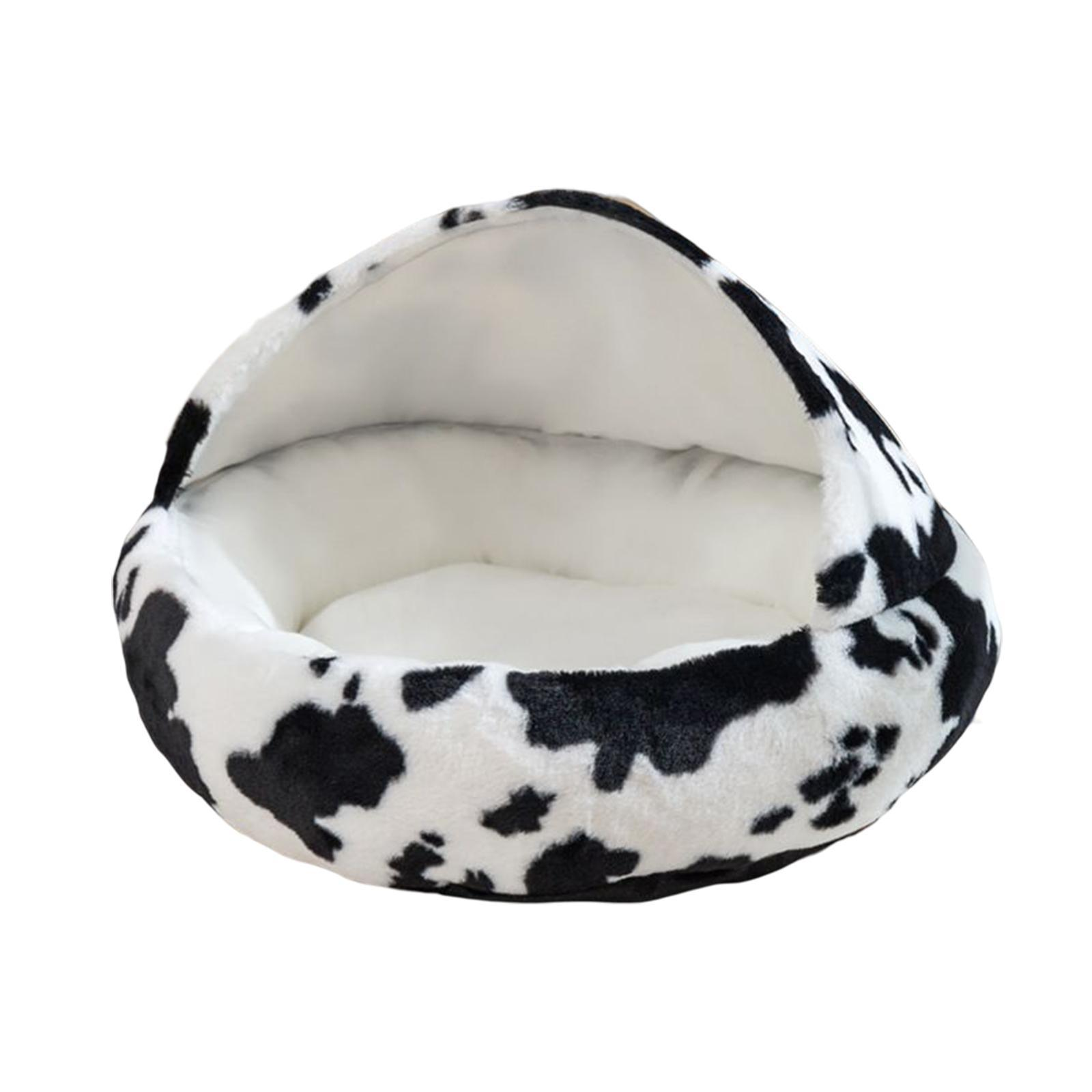 Pet Cat Dog Calming Cave Bed Cuddle Warm Plush Igloo Tent House