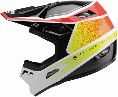 Answer AR1 Vivid MX Offroad Helmet Red/Hyper Acid XS