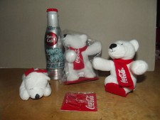 Coca Cola, kleines Konvolut: Eisb&auml;ren, Klammern, Konturflasche