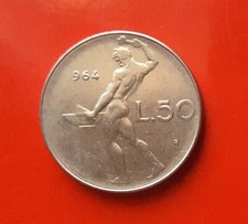 50 LIRE 1964 ERRORE - SENZA L'1 DELLA DATA [A380]