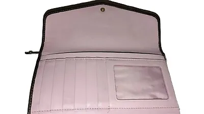 Kopen Vintage Coach Soho Prairie Brown Leather Tri-Fold Wallet- Good Condition!