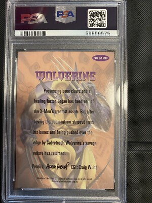 1995 Marvel Fleer Ultra X-Men 19 of 20 Wolverine Alternate X