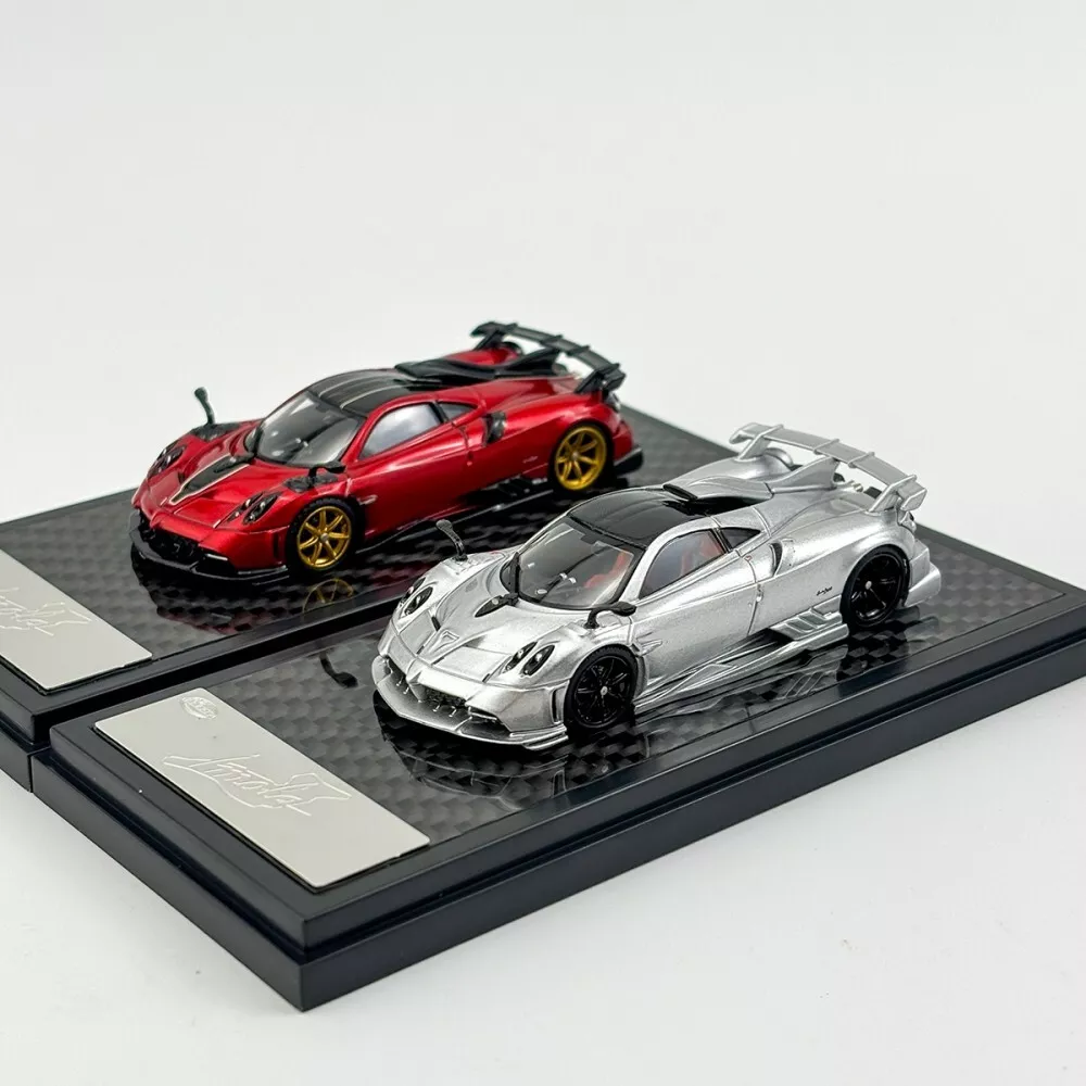 LCD 1:64 Silver Imola Super Racing Sports Model Diecast Metal Car
