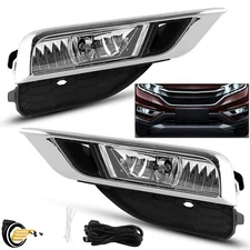 For Honda CRV 2015-2016 Front Bumper Fog Light Assembly w/Wiring LH + RH Side