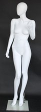 5 ft 10 in Female Abstract Head Mannequin Matte White New Style Mannequin SFW68E