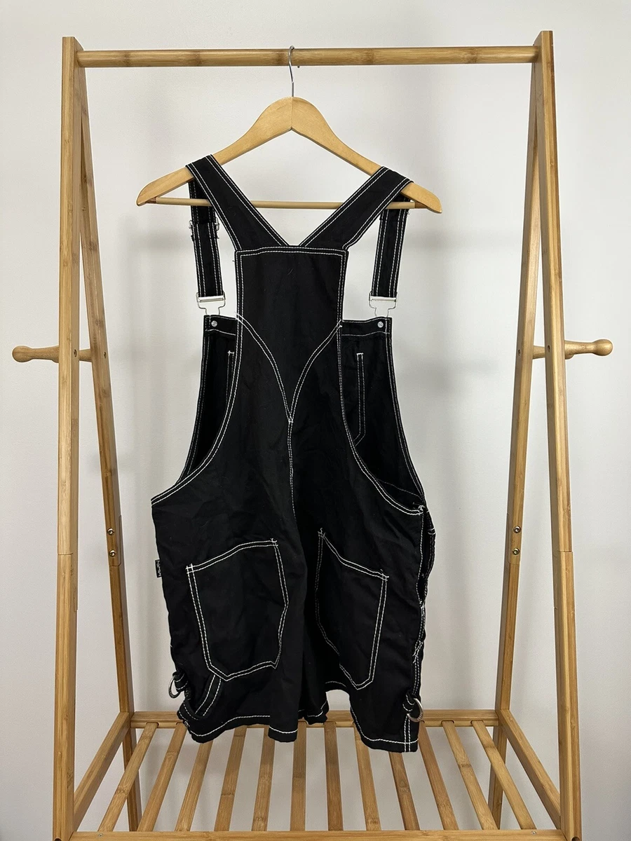TRIPP NYC Daang Goodman Bib Overalls Rave Goth Emo Shorts