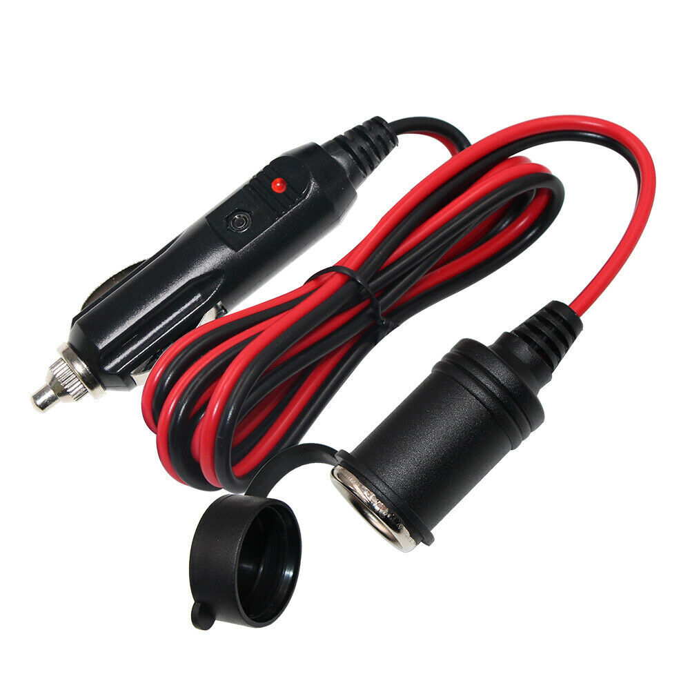5M 12V Car Cigarette Lighter Lead Extension Cable Adapter Socket Charger UK