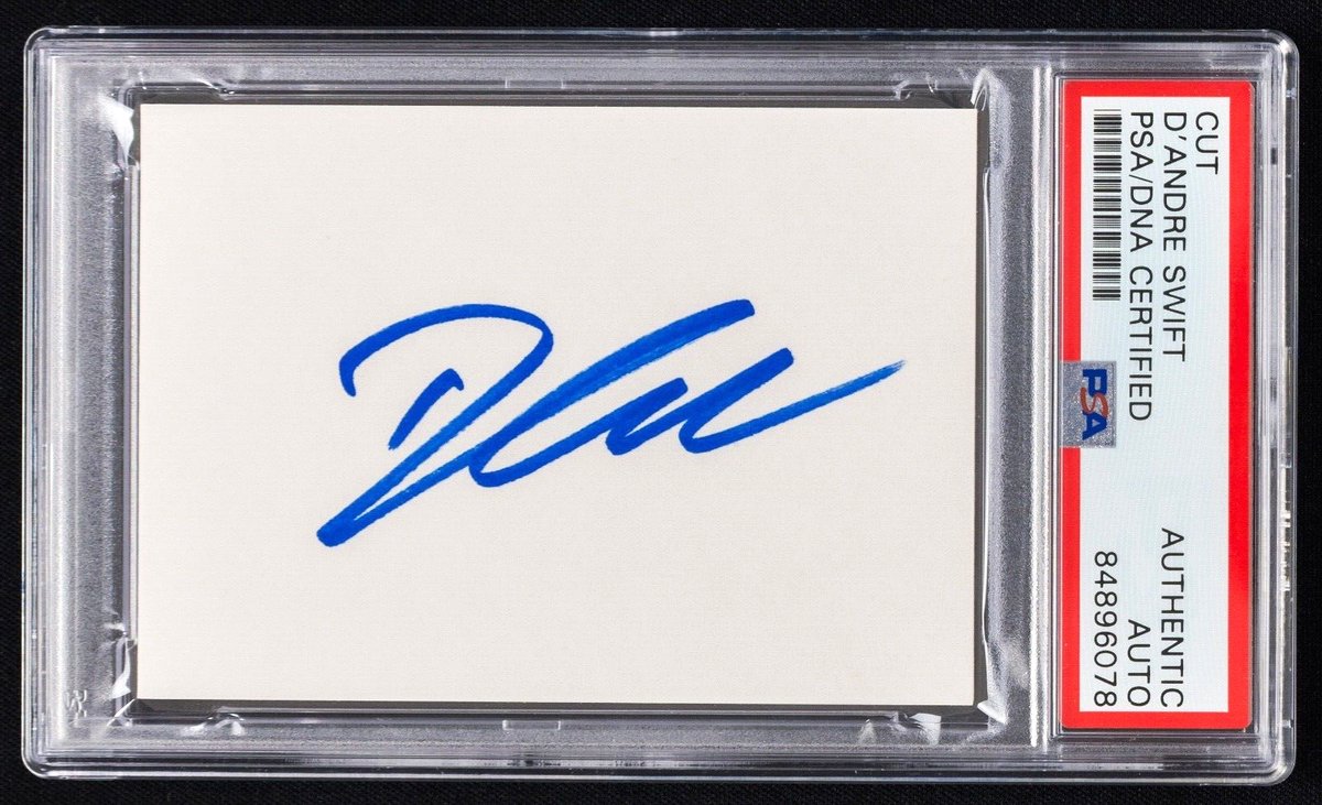 Alfred Defossez 直筆サイン D'Andre Swift Signed Cut PSA/DNA Authentic Chicago Bears | eBay