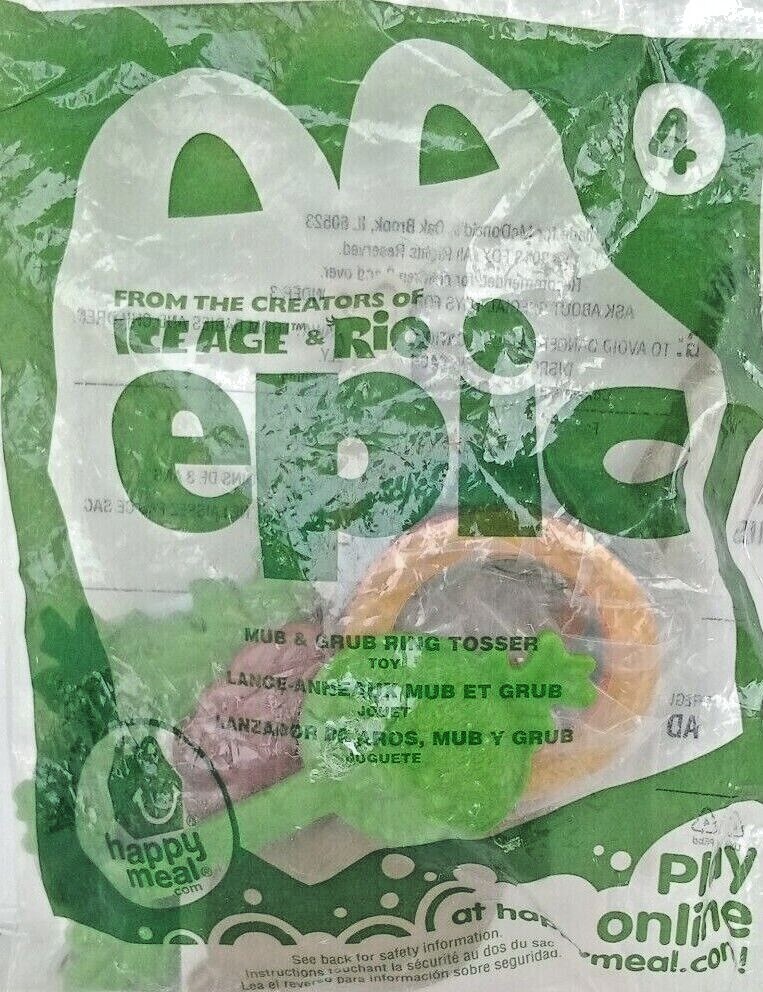 2013 McDonald's Ice Age Rio Epic Mub & Grub Ring Tosser #4 New in ...
