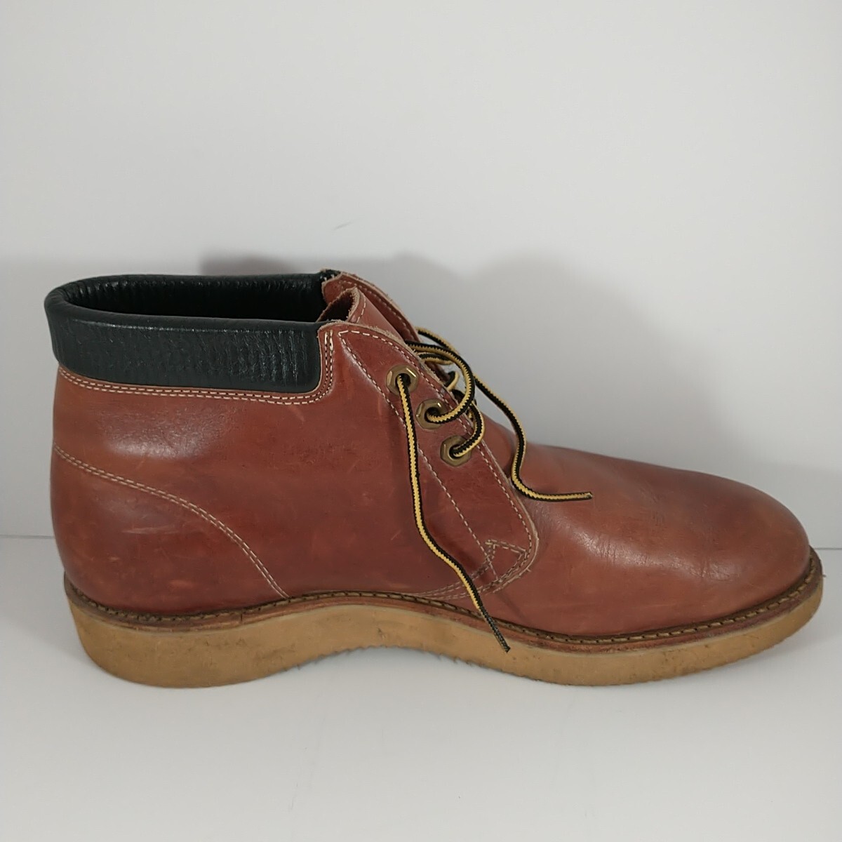 Vintage Chippewa USA 3-Hole Chukka Kush N Kollar Boots Mens Size 11.5 D NICE