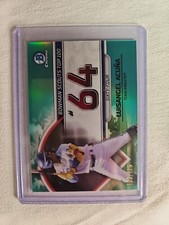 2023 Bowman Chrome AQUA REFRACTOR BOWMAN SCOUTS TOP 100 #64 Luisangel Acuna /125