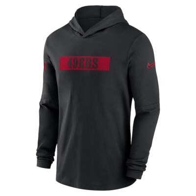 San Francisco 49ers Nike Sideline Lightweight Hoodie Performance