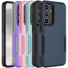 For Samsung Galaxy S24/S24+/S24 Ultra Durable Cell Phone Case Cover with Glass