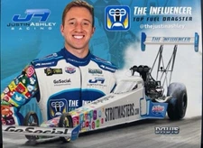"VRHTF VTG COOL JUSTIN ASHLEY STRUTMASTERS.COM TOP FUEL DRAGSTER HAND OUT"