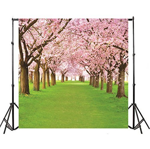 8x8ft Spring Cherry Flower Photography Backdrop Floral Blossom Tree Backgroun... - Picture 3 of 6