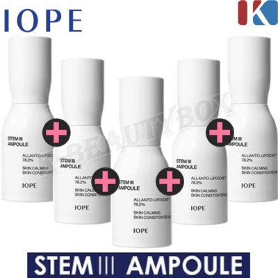 IOPE Stem   Ampoule 10ml 5EA Intensive Anti-Aging Ampoule Wrinkle Care Serum
