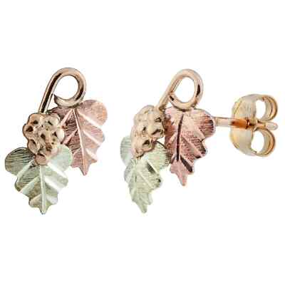 Traditional Black Hills Gold Earrings Style II
