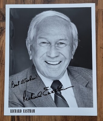 Original Autogramm (hand-signed) von  Richard Eastham  (McQ schlägt zu)